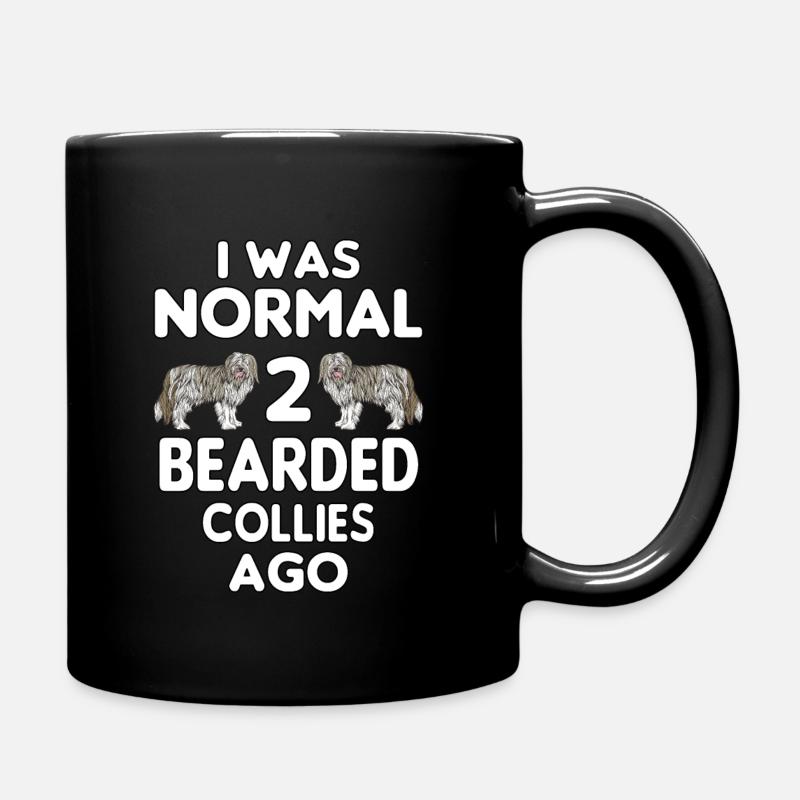 Bearded Collie - Full Colour Mug - black