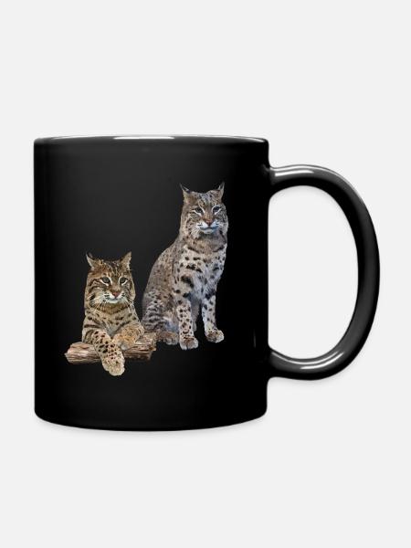 Luchs - Tasse einfarbig - Schwarz