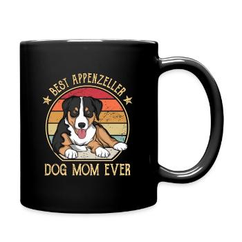 Appenzeller Mountain Dog Cuddly Toy Dog - Full Colour Mug - black - Right