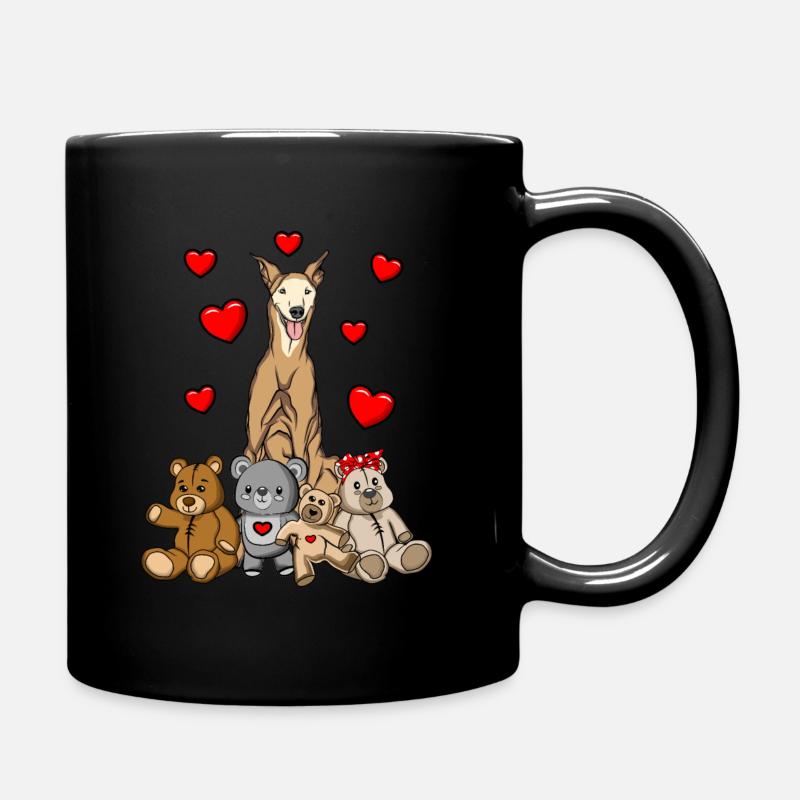 Greyhound Galgo Espanol - Full Colour Mug - black