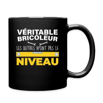 Bricoleur, citation humour homme bricolage - Mug uni - noir - Droite