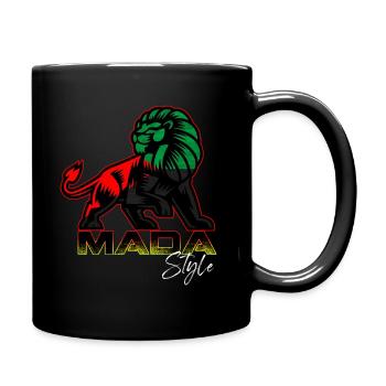 Hinweis Martinque Mada Style Lion - Tasse einfarbig - Schwarz - Rechts