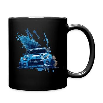 Abstract Sports Car Splash Design - Full Colour Mug - black - Right