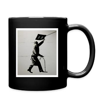 Der Wert des Geldes - Tasse einfarbig - Schwarz - Rechts