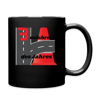 Busfahrer des Jahres - Tasse einfarbig - Schwarz - Rechts