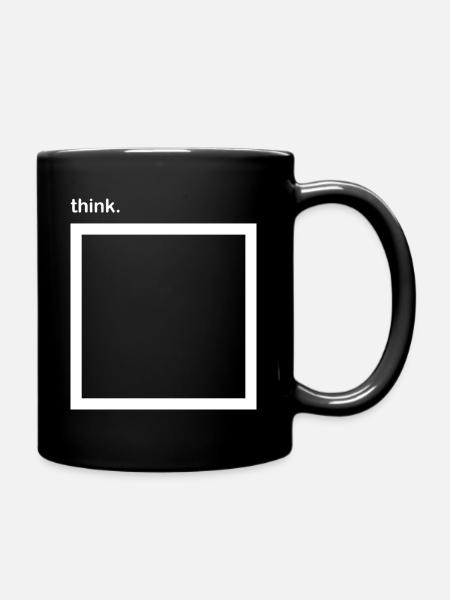 Trash Asset - réfléchissez. [blanc] - Mug uni - noir