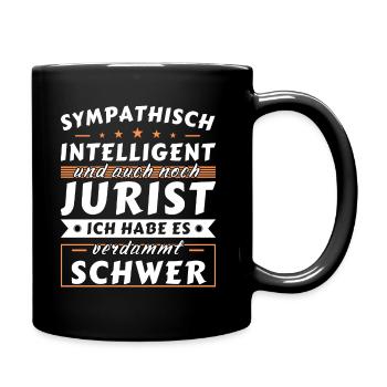 Sympathisch und intelligent - Jurist Edition - Tasse einfarbig - Schwarz - Rechts