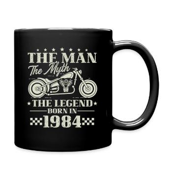 1984 L’Homme, Le Mythe, La Légende, Moto - Mug uni - noir - Droite