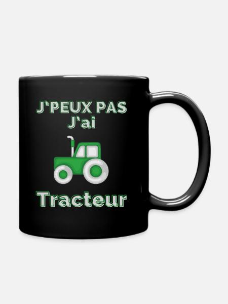 Ich kann keinen Traktor haben - Tasse einfarbig - Schwarz