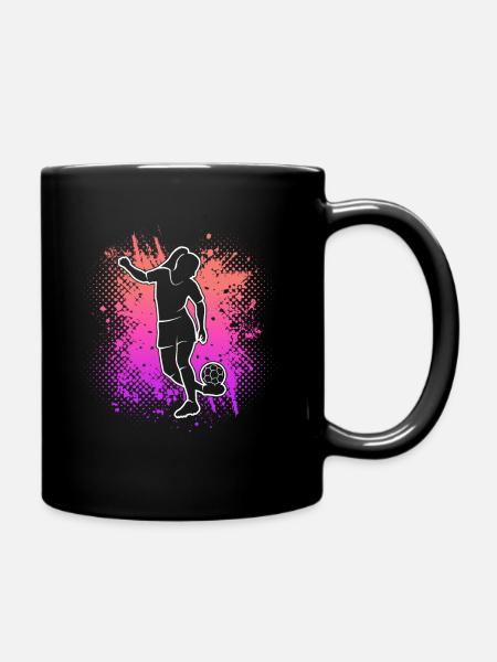 Joueur de football Football Football féminin - Mug uni - noir