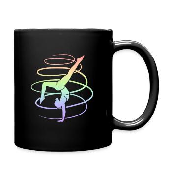 Gymnast Gymnastics Women Children Girls Gymnastics - Full Colour Mug - black - Right