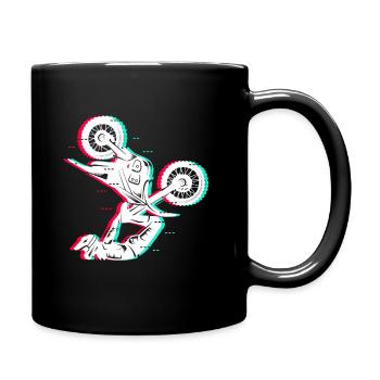 Motocross Dirt Bike Hommes Enfants Dirt Biker Garçons - Mug uni - noir - Droite