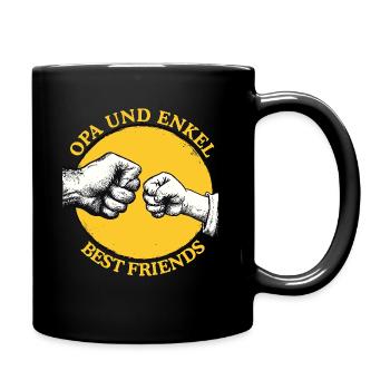 Opa Enkel Geburtstag Großvater Geburt 1 - Tasse einfarbig - Schwarz - Rechts