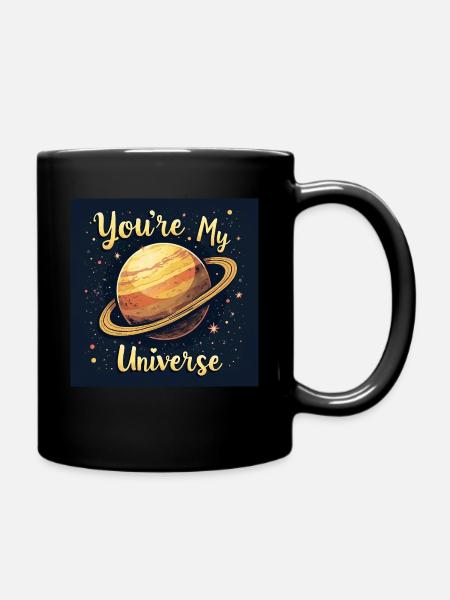 Galaxie de l’Amour – Tu es mon univers - Mug uni - noir