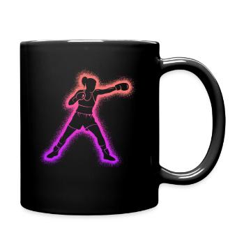 Boxen Kampfsport Frauen Mädchen Kinder Boxerin - Tasse einfarbig - Schwarz - Rechts