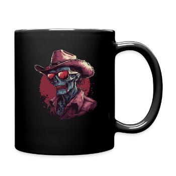 Cow-boy effrayant - Mug uni - noir - Droite