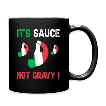 Italian Expression Humor Sauce - Full Colour Mug - black - Right