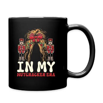 Weihnachten Xmas Spruch In My Nutcracker Era - Tasse einfarbig - Schwarz - Rechts