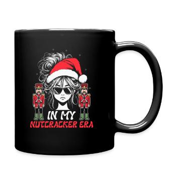Weihnachten Xmas Spruch In My Nutcracker Era - Tasse einfarbig - Schwarz - Rechts