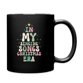 Noël de Weihnachten à l’époque des chansons de Noël chantantes - Mug uni - noir - Droite