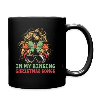 Noël de Weihnachten à l’époque des chansons de Noël chantantes - Mug uni - noir - Droite