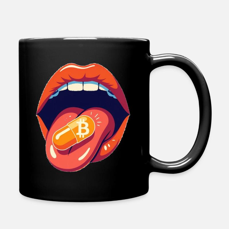 Bitcoin Orangepill Basic - Mug uni - noir