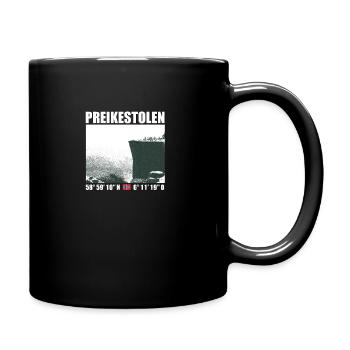 Preikestolen - Norwegen Urlaub Reise Geschenk - Tasse einfarbig - Schwarz - Rechts