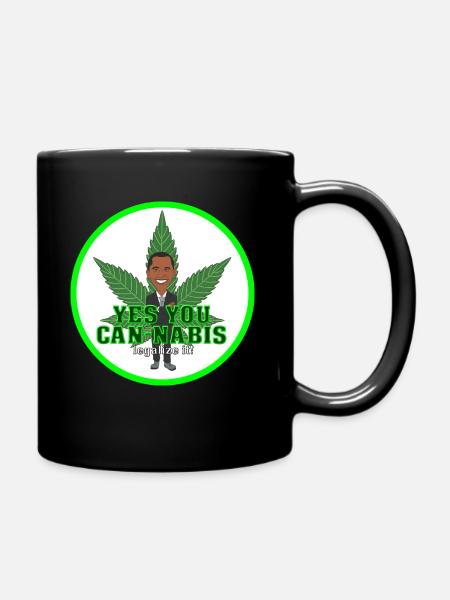 Smoke - Rauchen - Obama - Tasse einfarbig - Schwarz