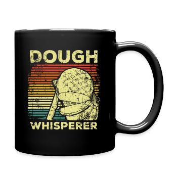 Bäcker Teig Brot backen - Tasse einfarbig - Schwarz - Rechts