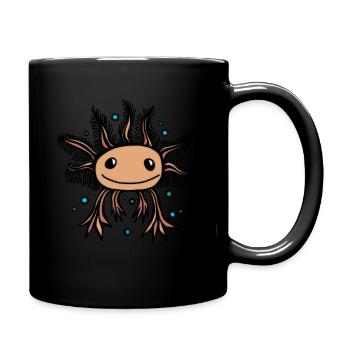 Baby Axolotl - Full Colour Mug - black - Right