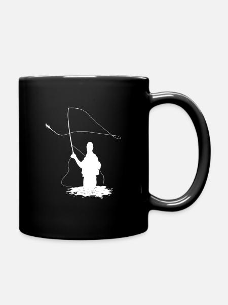 Cadeau pêche pêche mouche pêche pêcheur - Mug uni - noir