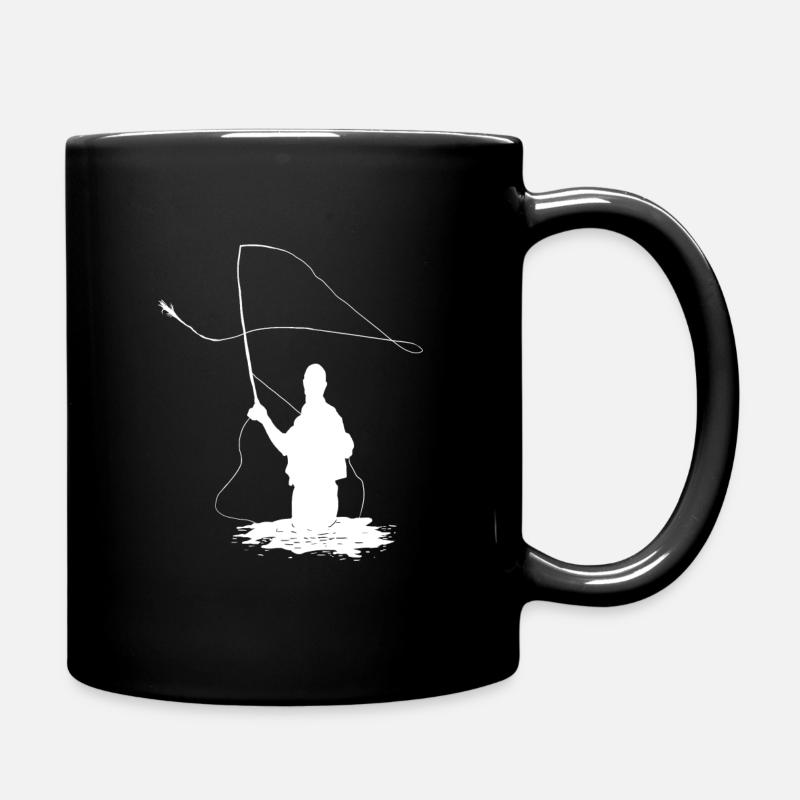 Cadeau pêche pêche mouche pêche pêcheur - Mug uni - noir
