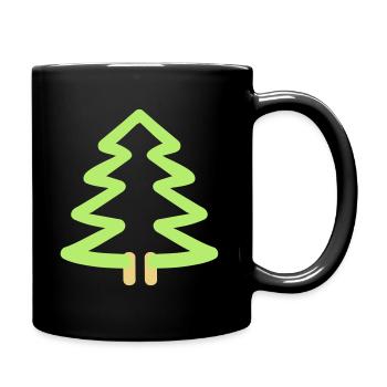 Fir tree - Full Colour Mug - black - Right