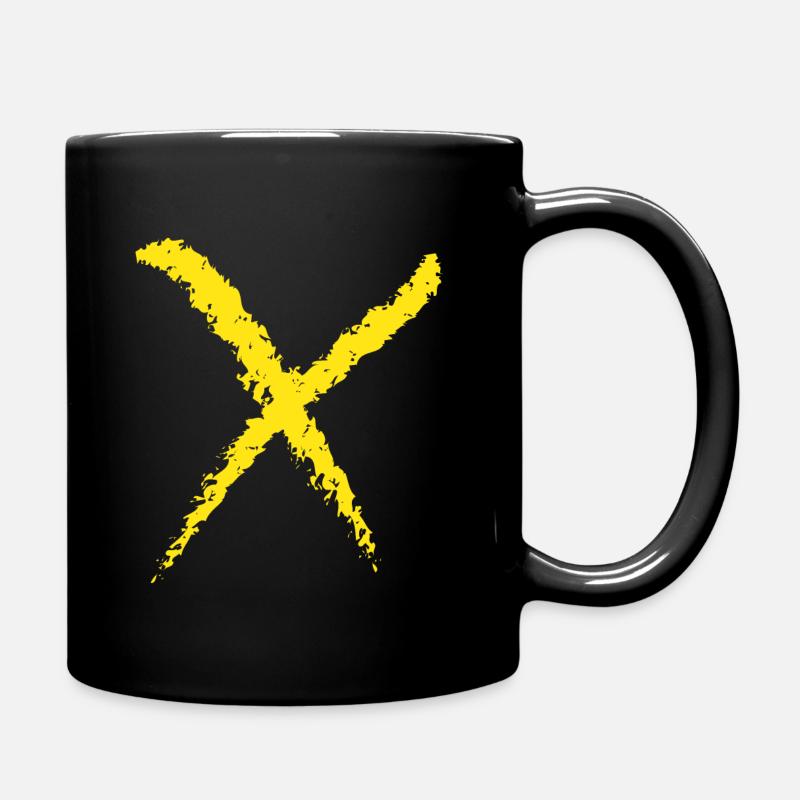 X - Mug uni - noir