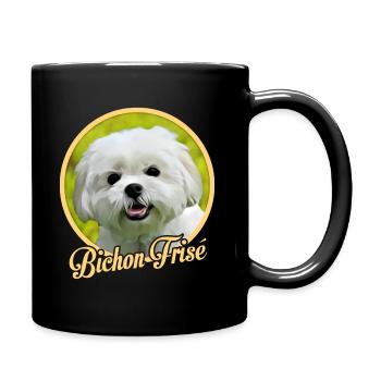 Bichon Frize - Full Colour Mug - black - Right