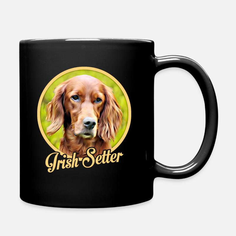 Irish Setter - Tasse einfarbig - Schwarz
