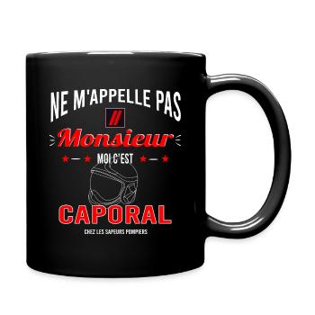 SAPEURS POMPIERS - Caporal - Mug uni - noir - Droite
