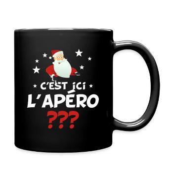 père noël - Mug uni - noir - Droite