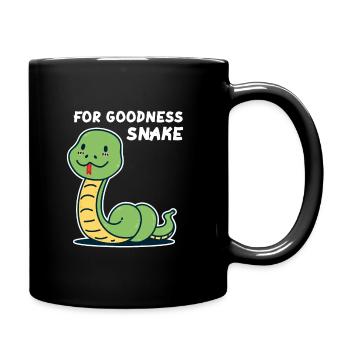 For Goodness Snake Sweet Snake Snake fans - Full Colour Mug - black - Right