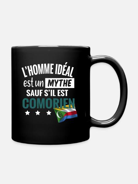 L'homme idéal comorien. Comorien humour cadeau - Mug uni - noir