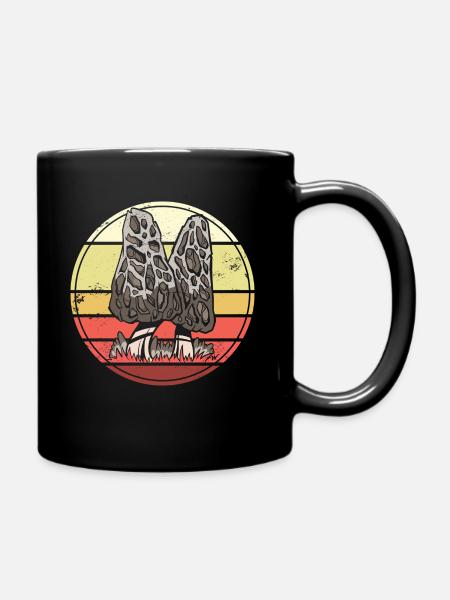 Pilzsammler Pilz Pilze - Tasse einfarbig - Schwarz