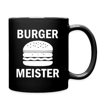 Burger Meister - Tasse einfarbig - Schwarz - Rechts