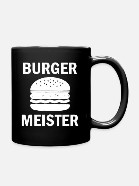 Burger Meister - Tasse einfarbig - Schwarz