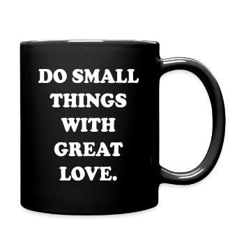 Mère Teresa Femmes Citation - Mug uni - noir - Droite