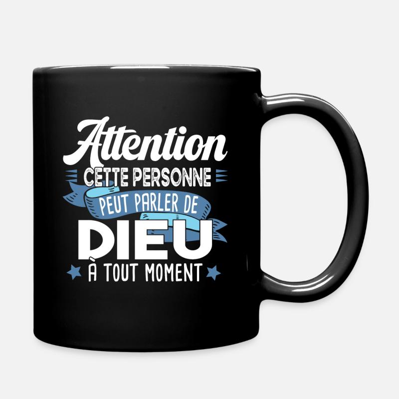 Dieu Christ Religion Bible Jésus Chrétien Humour - Mug uni - noir