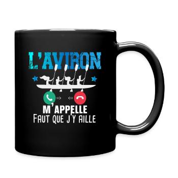 Aviron Kayak Canoë Rafting Rameur Cadeau Humour - Mug uni - noir - Droite