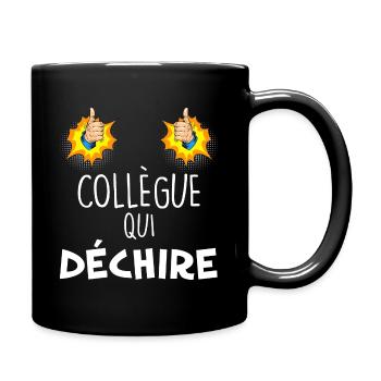 Collegue qui déchire entreprise meilleur collègue - Mug uni - noir - Droite