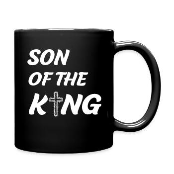Jesus Christus König Christentum Spruch Geschenk - Tasse einfarbig - Schwarz - Rechts