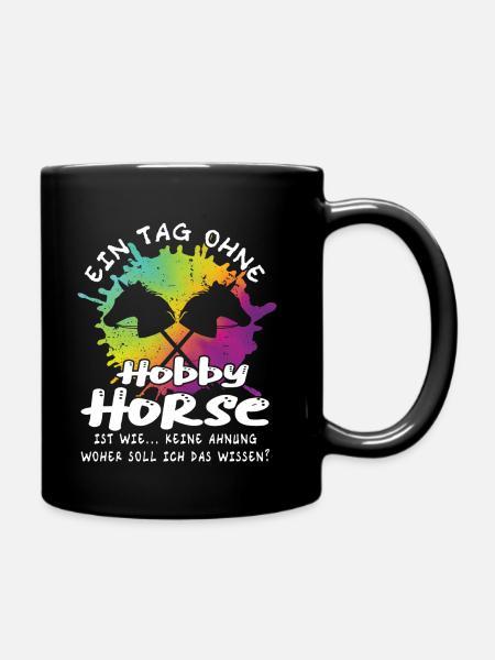 Hobby Horsing - Hobby Horse - Tasse einfarbig - Schwarz