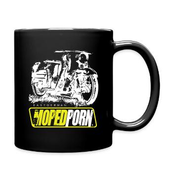 Simson Schwalbe KR51 - MOPEDPORN - Tasse einfarbig - Schwarz - Rechts